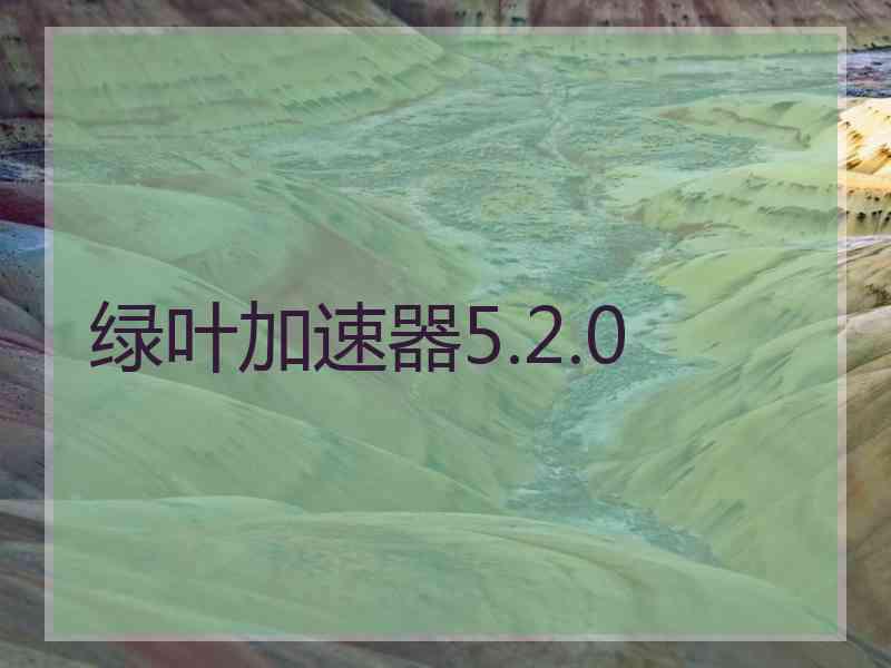 绿叶加速器5.2.0