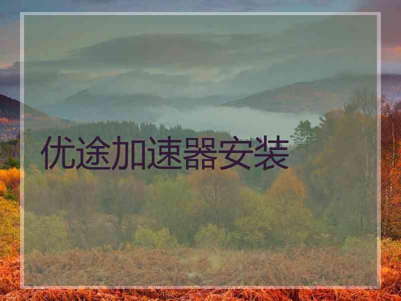 优途加速器安装
