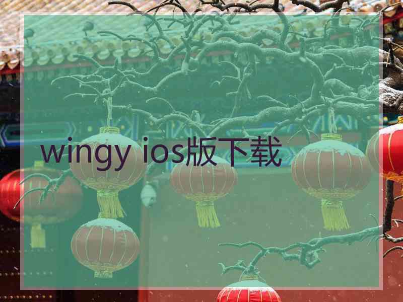 wingy ios版下载