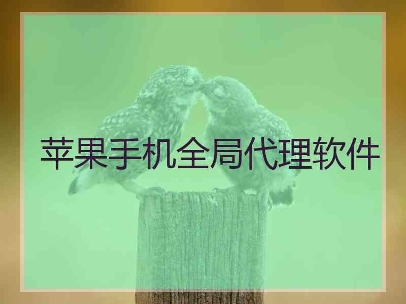苹果手机全局代理软件