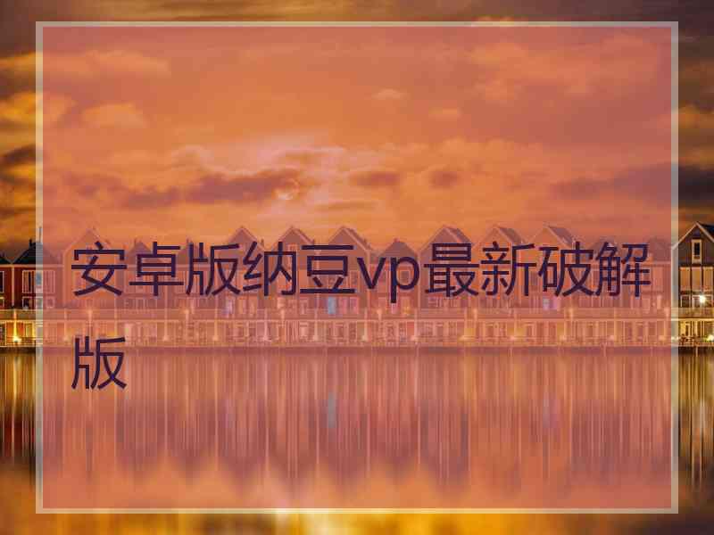 安卓版纳豆vp最新破解版
