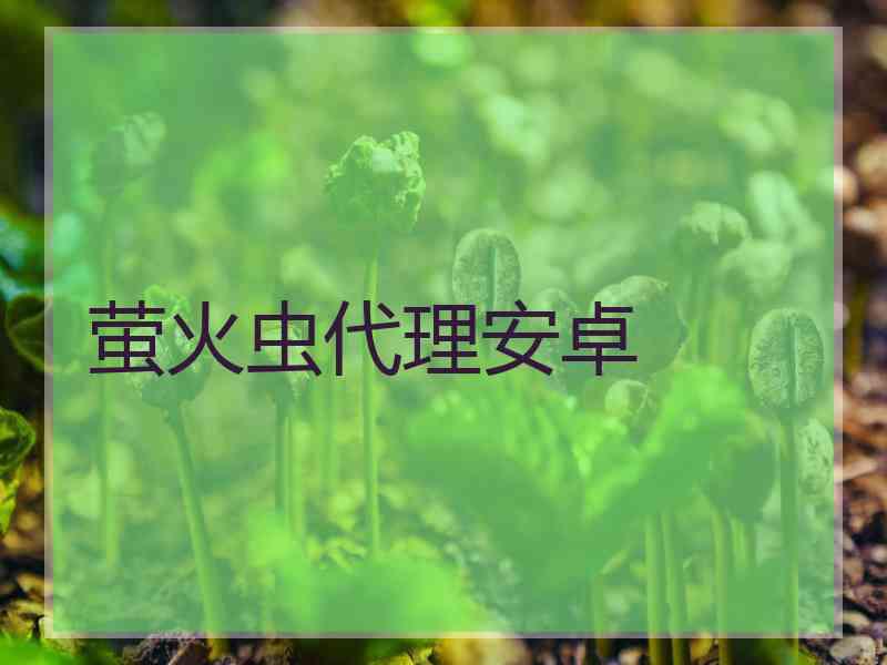 萤火虫代理安卓