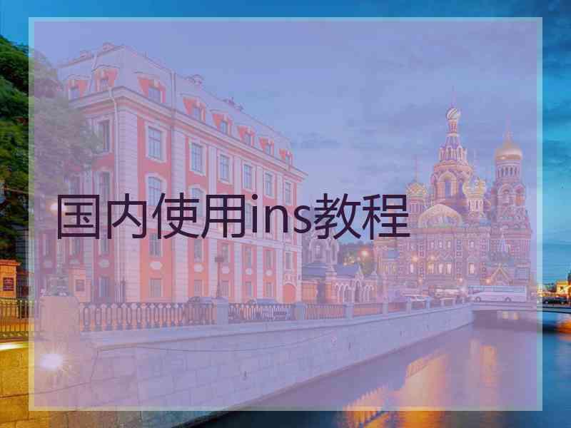 国内使用ins教程