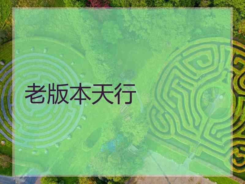老版本天行