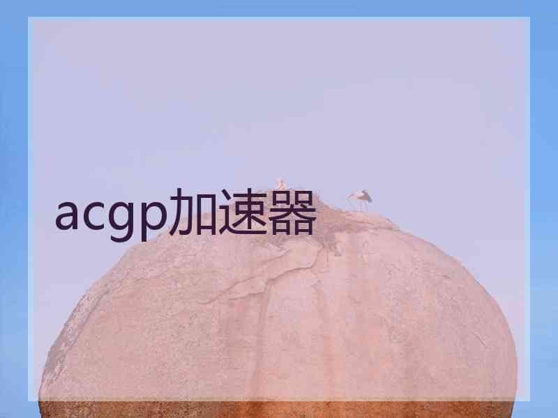 acgp加速器