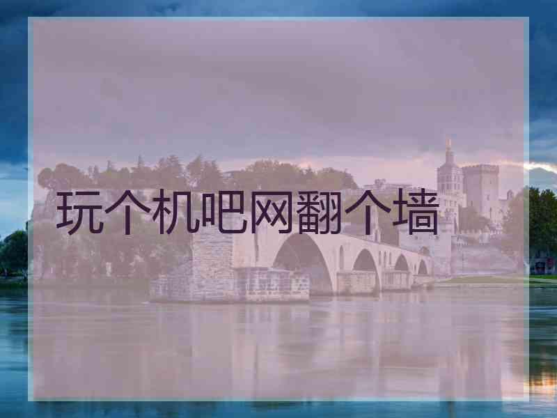 玩个机吧网翻个墙