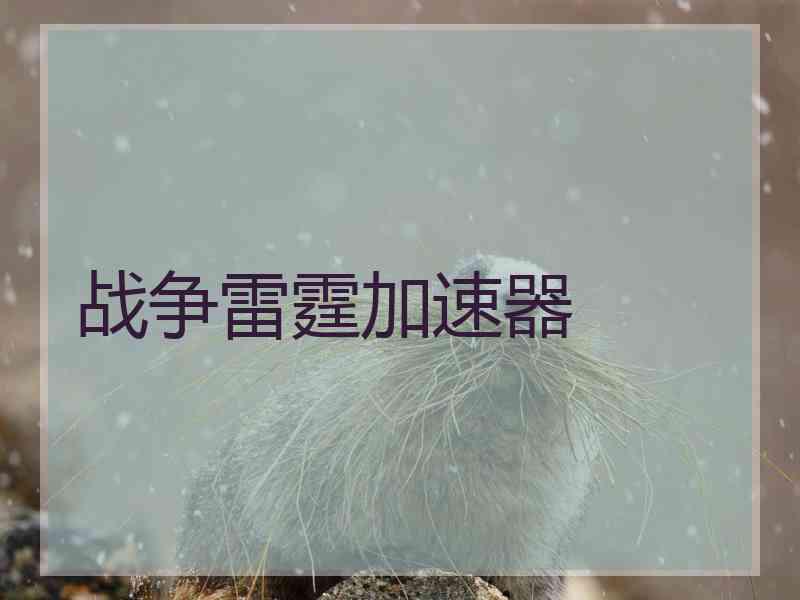 战争雷霆加速器