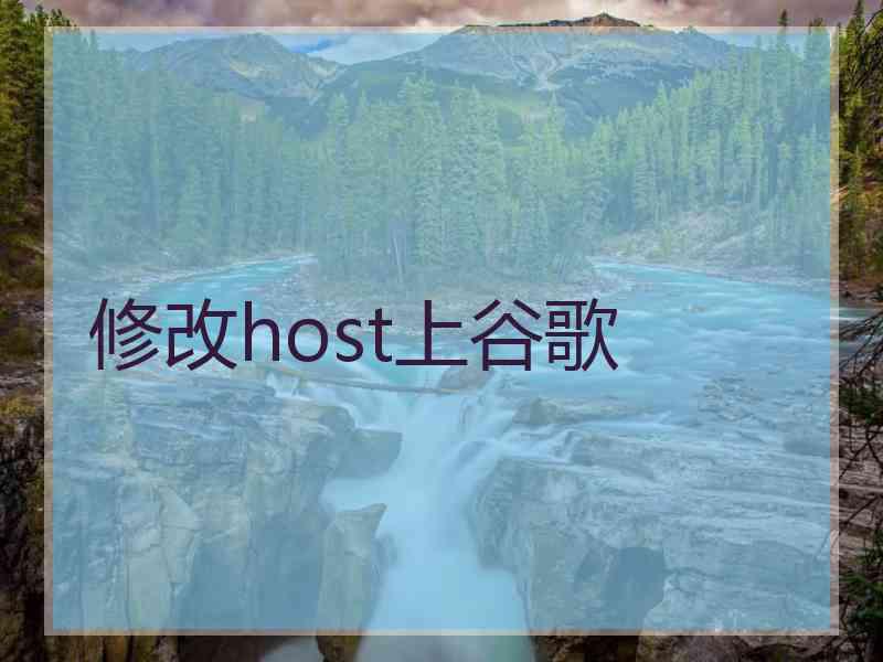 修改host上谷歌