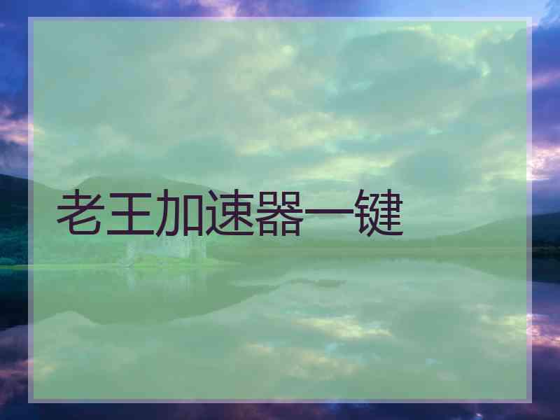 老王加速器一键