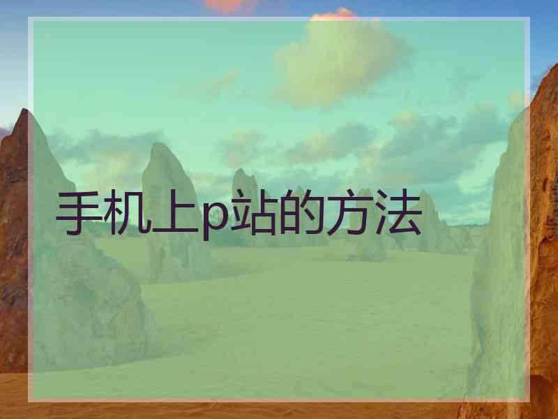 手机上p站的方法