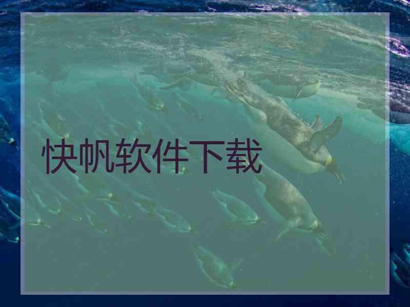 快帆软件下载