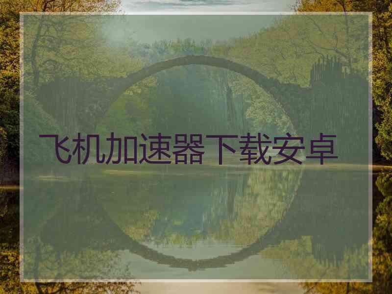 飞机加速器下载安卓