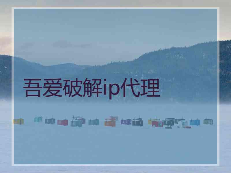 吾爱破解ip代理