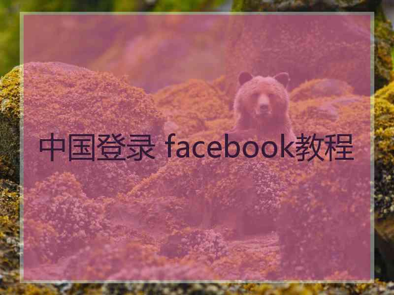 中国登录 facebook教程