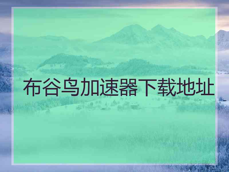 布谷鸟加速器下载地址