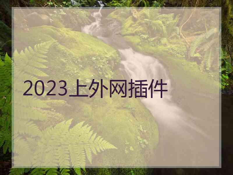 2023上外网插件
