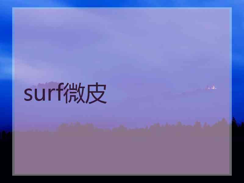 surf微皮