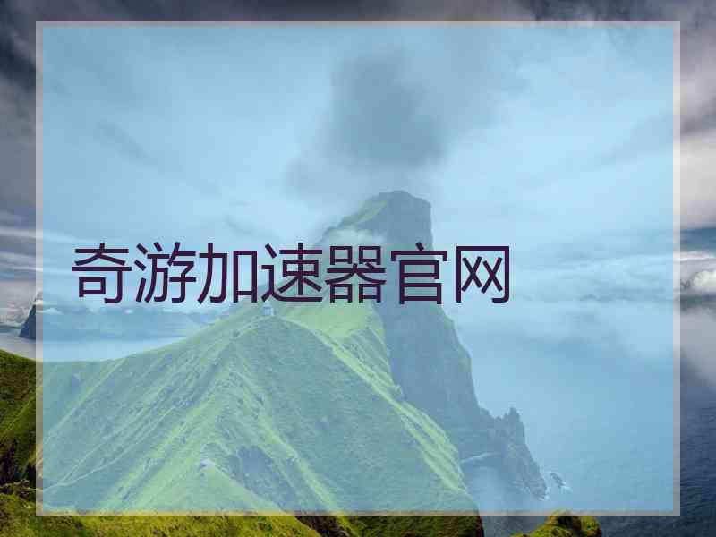 奇游加速器官网