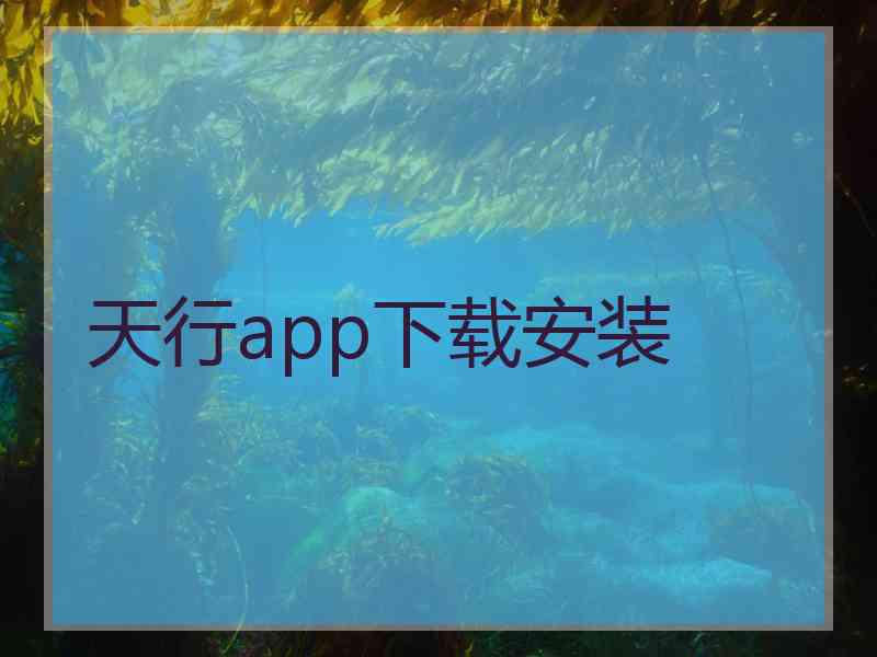 天行app下载安装