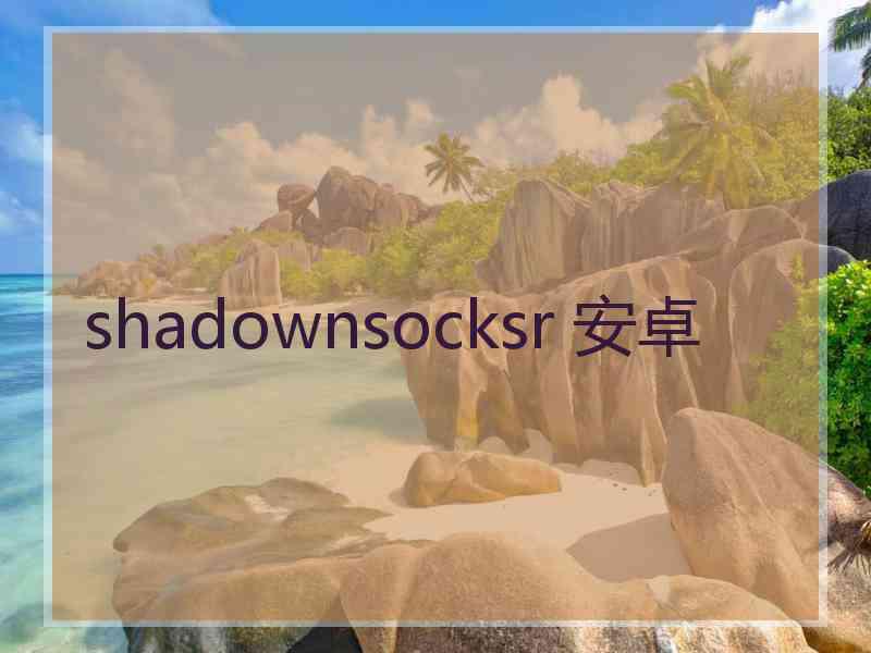 shadownsocksr 安卓