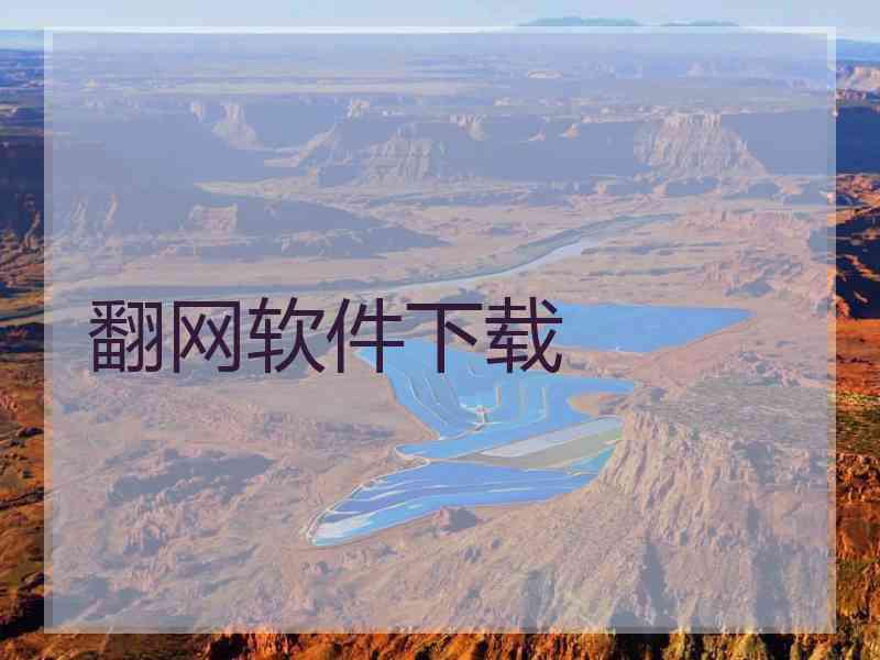 翻网软件下载