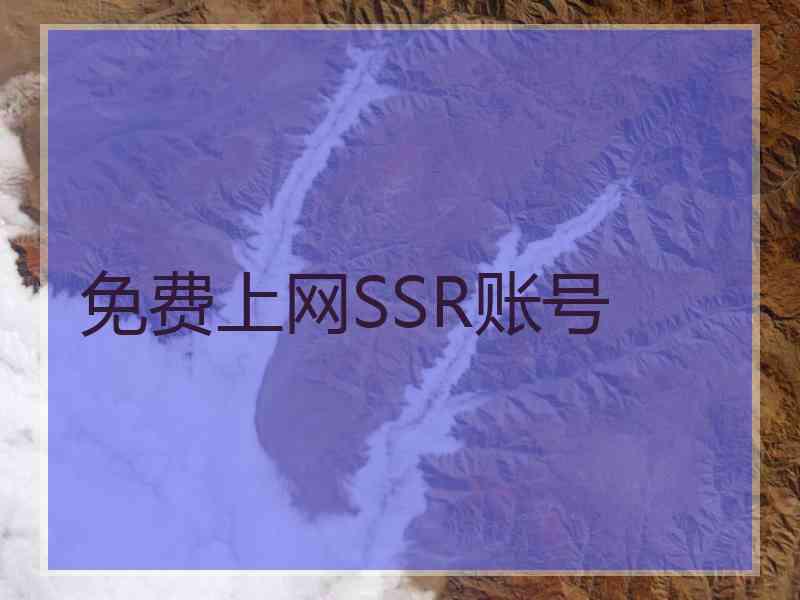 免费上网SSR账号