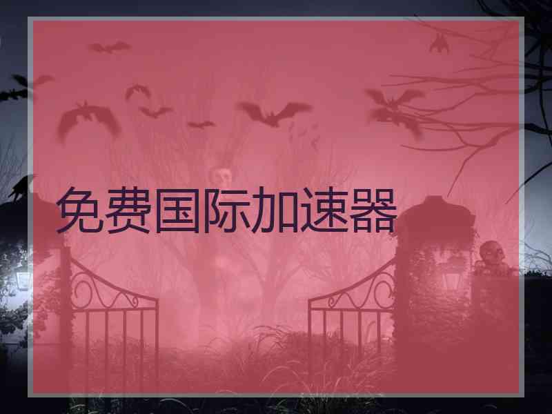 免费国际加速器