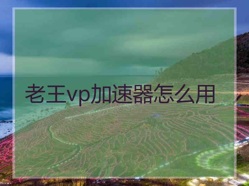 老王vp加速器怎么用