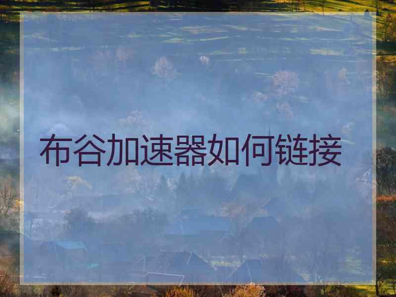 布谷加速器如何链接