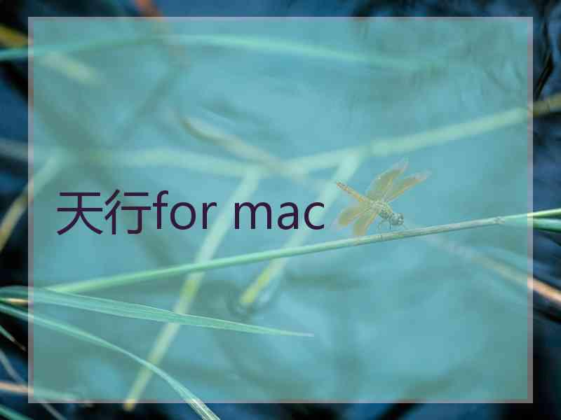 天行for mac