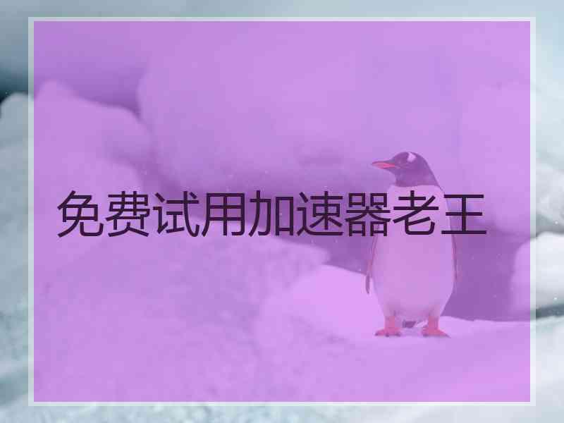 免费试用加速器老王