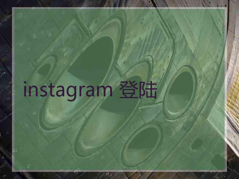 instagram 登陆