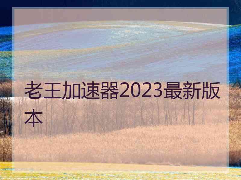 老王加速器2023最新版本
