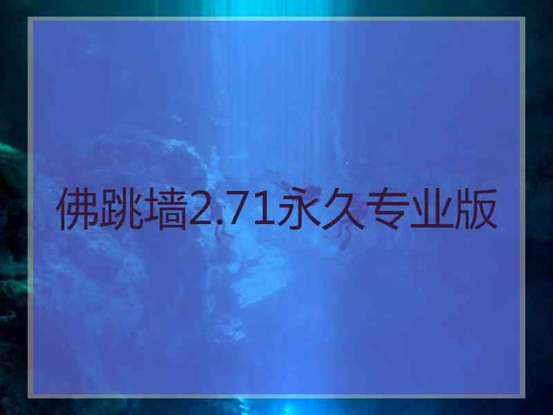 佛跳墙2.71永久专业版