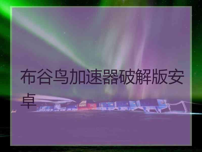 布谷鸟加速器破解版安卓