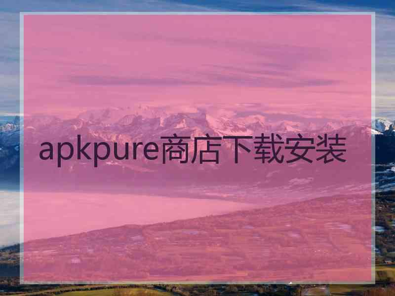 apkpure商店下载安装