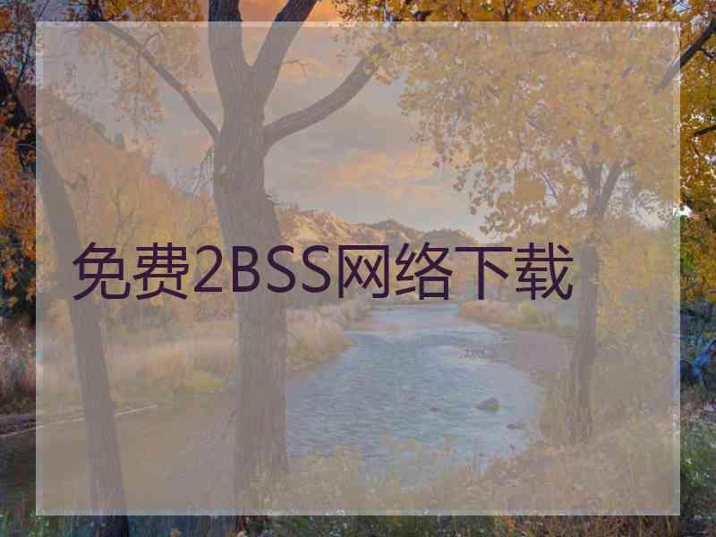 免费2BSS网络下载