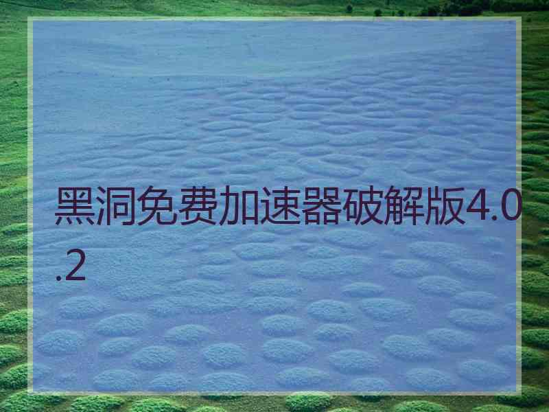黑洞免费加速器破解版4.0.2