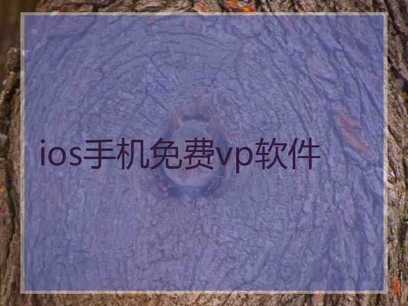 ios手机免费vp软件